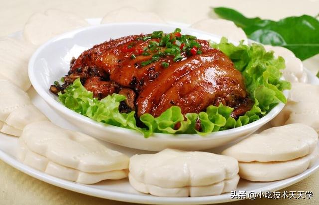 陕西忒色美食——梅菜扣肉荷叶饼的制作方法培训